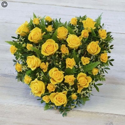 Yellow Rose Heart